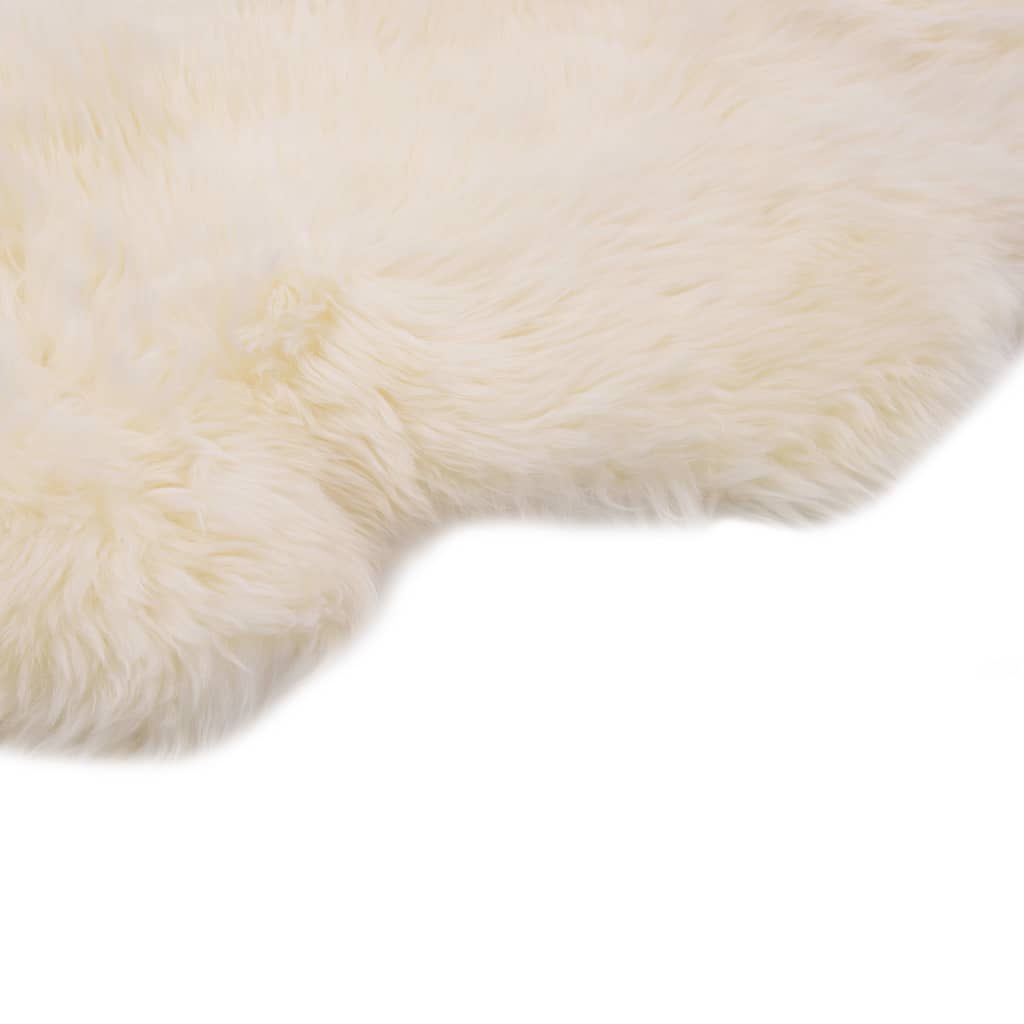 vidaXL Sheep Leather Rug 60x90 cm White
