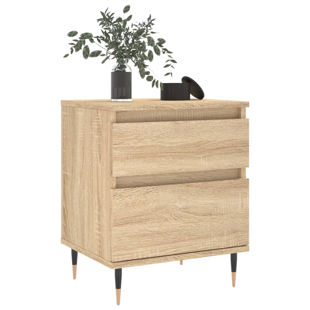 vidaXL Bedside Cabinet Sonoma Oak 40x35x50 cm Engineered Wood
