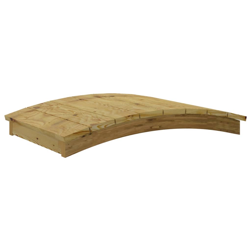 vidaXL Garden Bridge 110x74 cm Impregnated Solid wood Pine