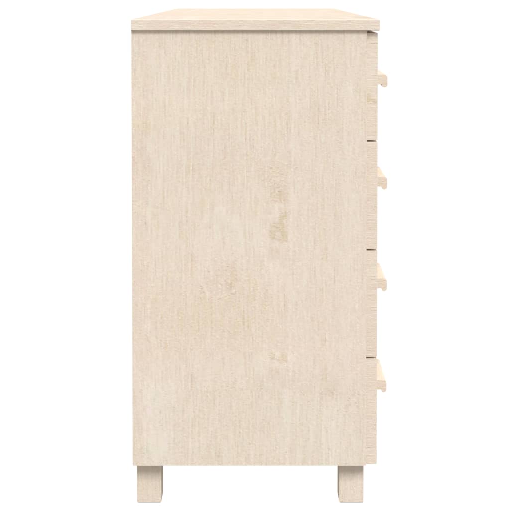 vidaXL Sideboard HAMAR Honey Brown 113x40x80 cm Solid Wood Pine
