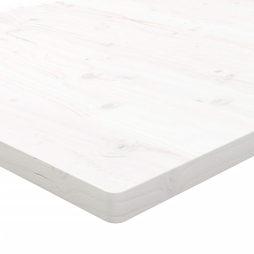 vidaXL Table Top White 50x50x2.5 cm Solid Wood Pine Square