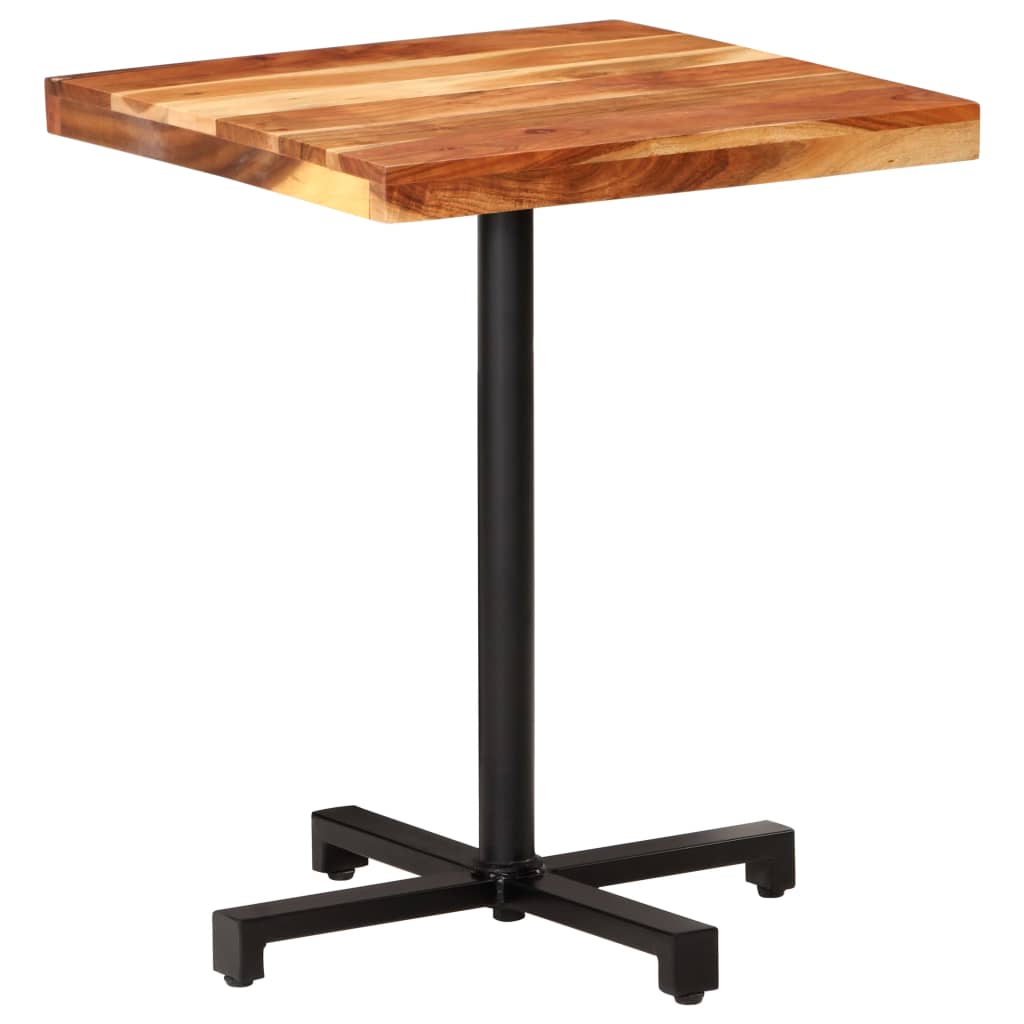 vidaXL Bistro Table Square 60x60x75 cm Solid Acacia Wood
