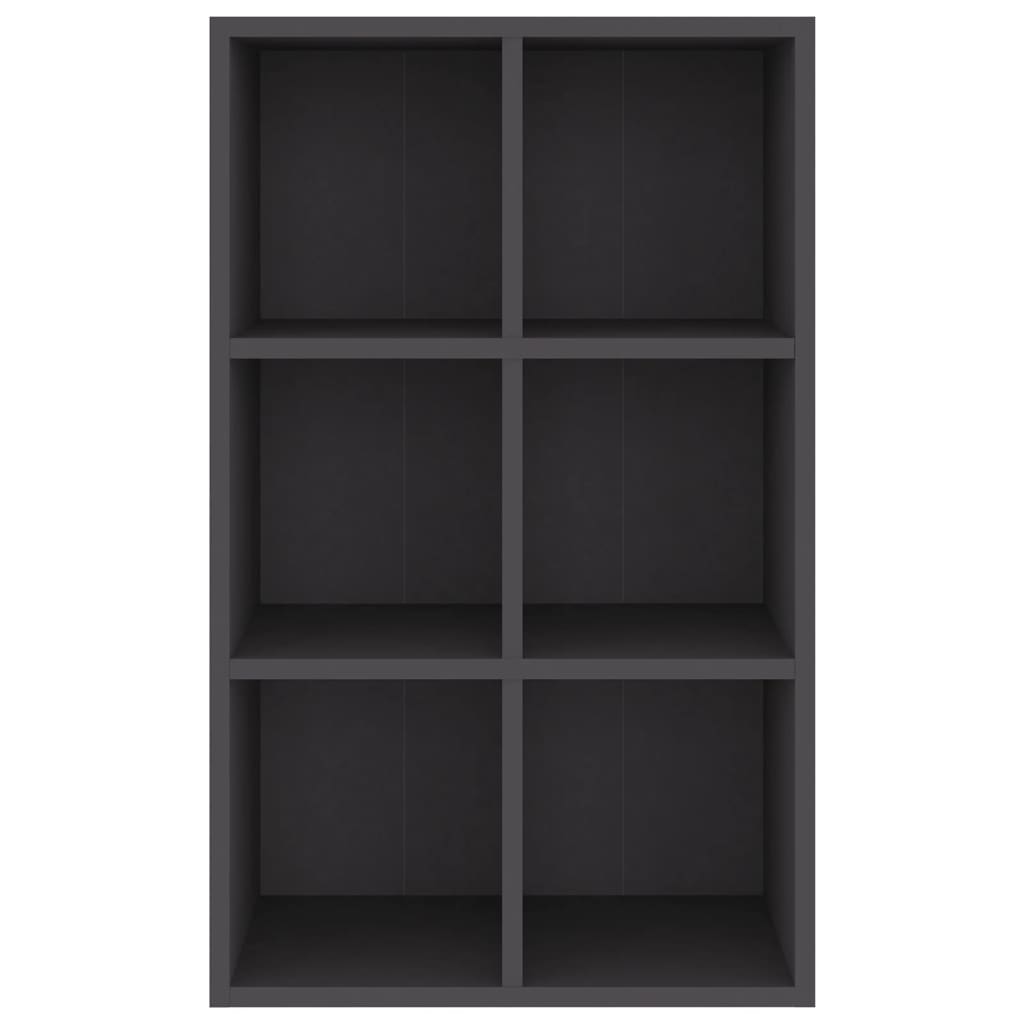 vidaXL Book Cabinet/Sideboard Grey 66x30x98 cm Engineered Wood