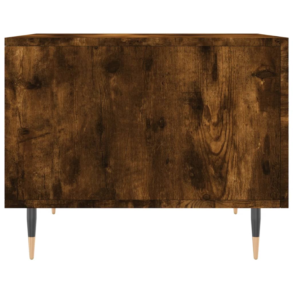 vidaXL Coffee Tables 2 pcs Smoked Oak 50x50x40 cm Engineered Wood