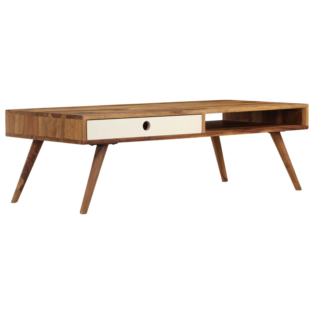 vidaXL Coffee Table 110x50x35 cm Solid Sheesham wood