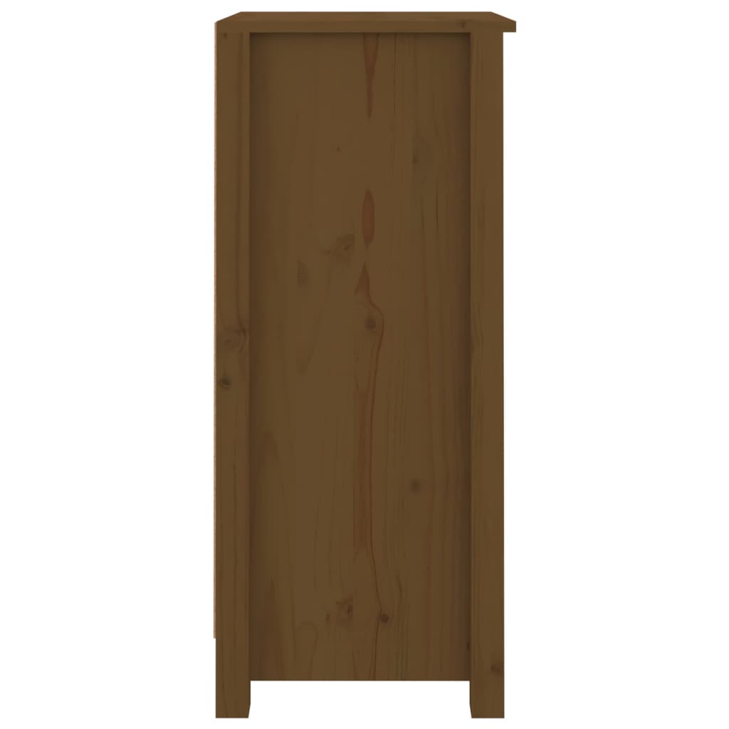 vidaXL Sideboards 2 pcs Honey Brown 40x35x80 cm Solid Wood Pine