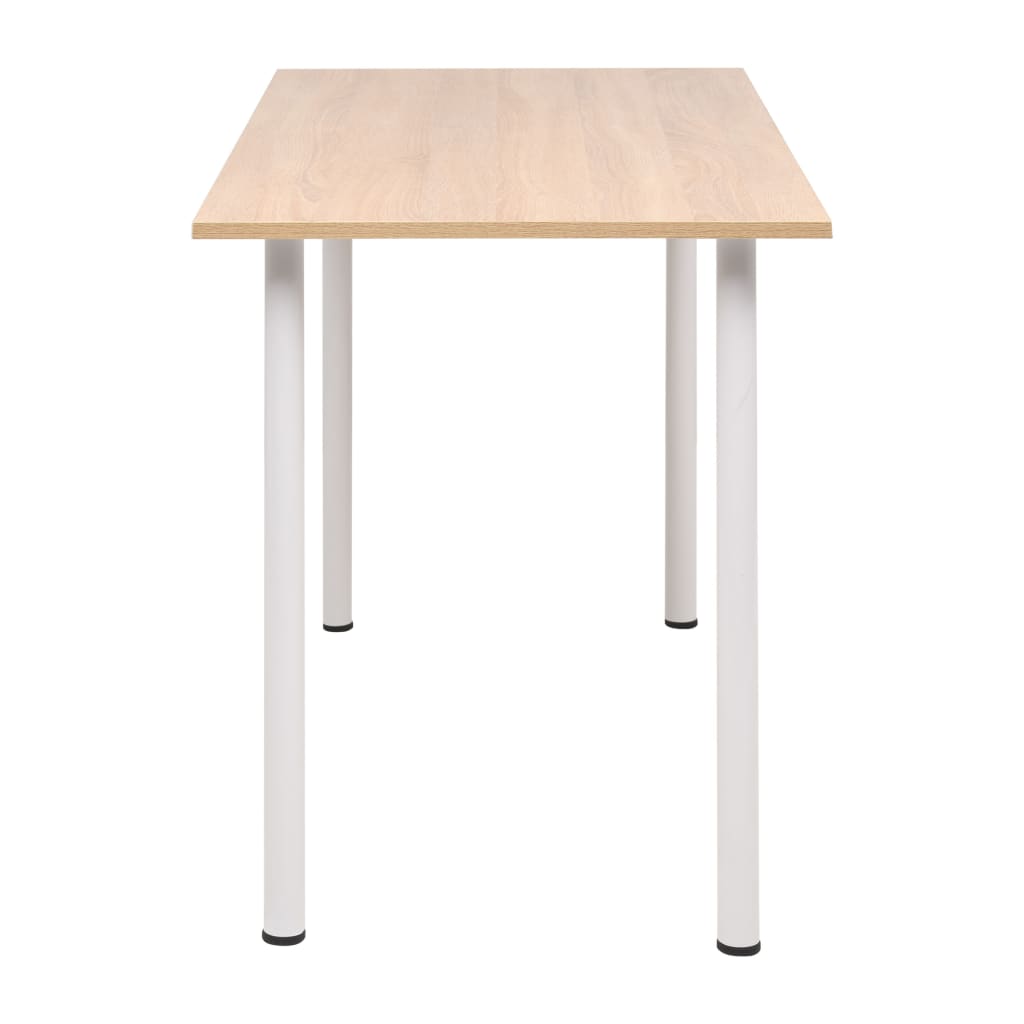 vidaXL Dining Table 120x60x73 cm Oak and White