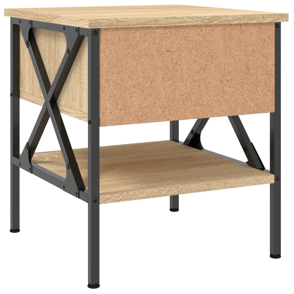 vidaXL Bedside Tables 2 pcs Sonoma Oak 40x42x45 cm Engineered Wood