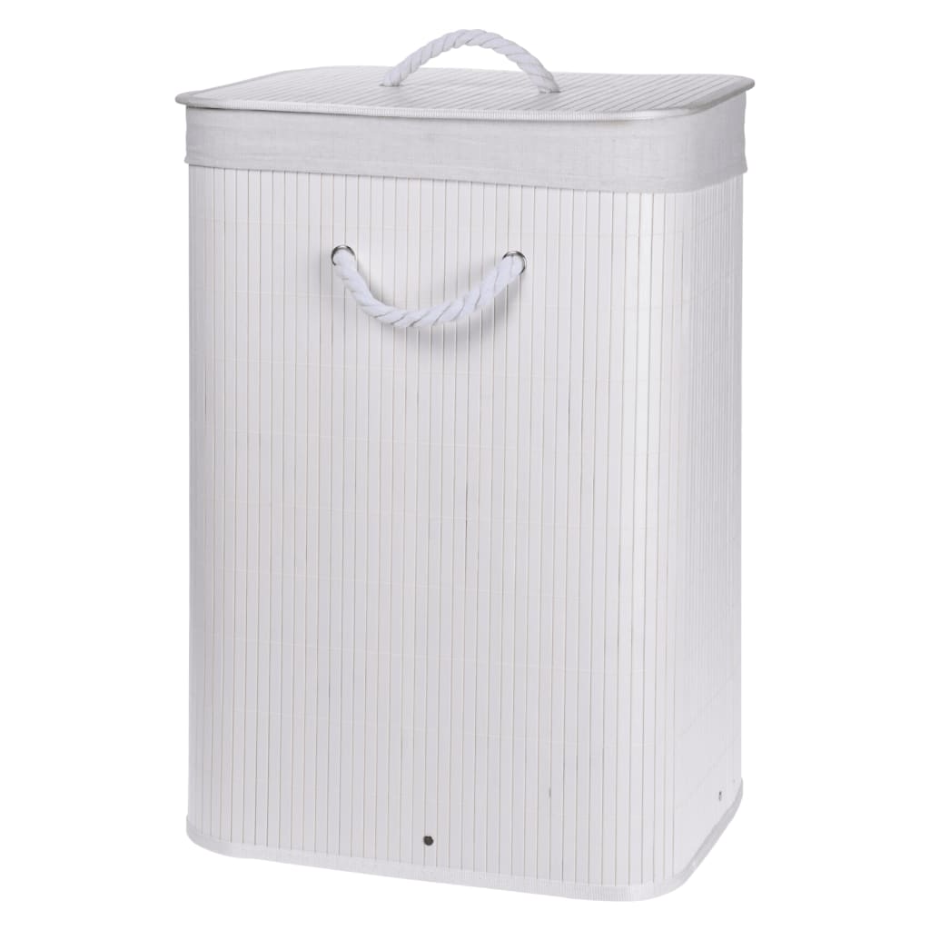 Bathroom Solutions Foldable Laundry Basket White