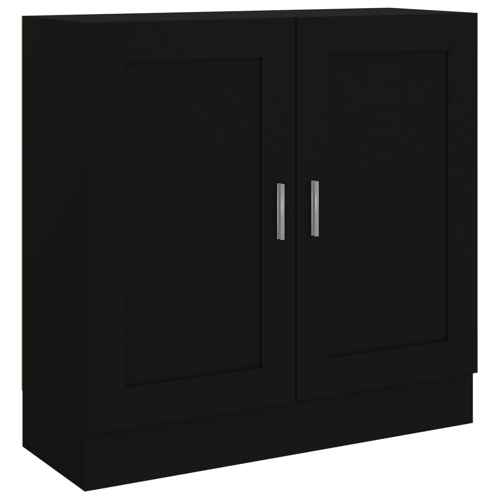 vidaXL Book Cabinet Black 82.5x30.5x80 cm Engineered Wood