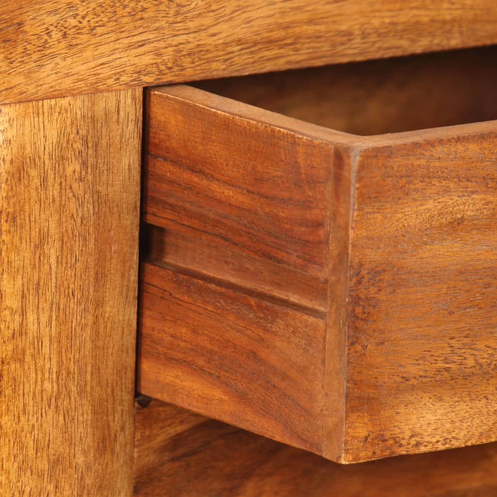vidaXL Sideboard Solid Wood with Honey Finish 120x30x75 cm