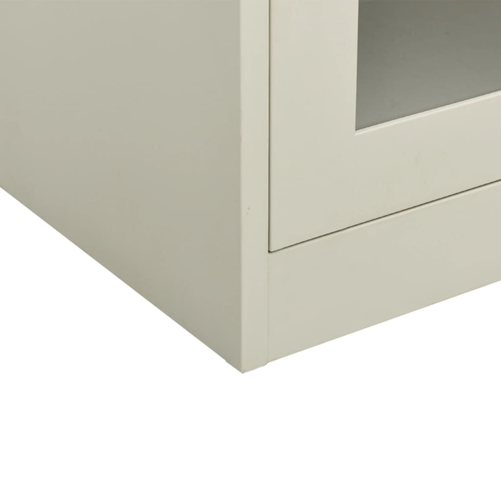 vidaXL Office Cabinet Light Grey 90x40x70 cm Steel