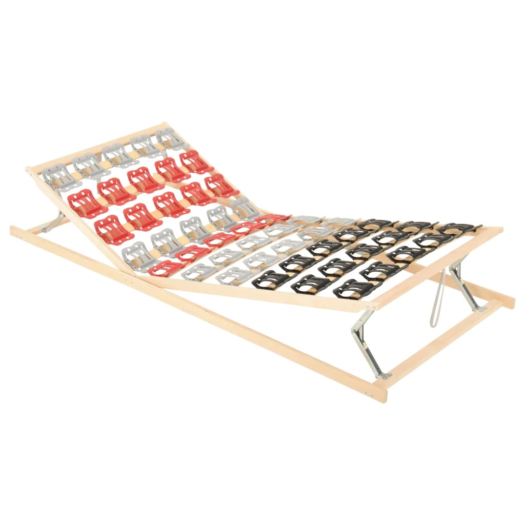 vidaXL Bed Frame with 12 Slats Adjustable Head & Foot 100x200 cm