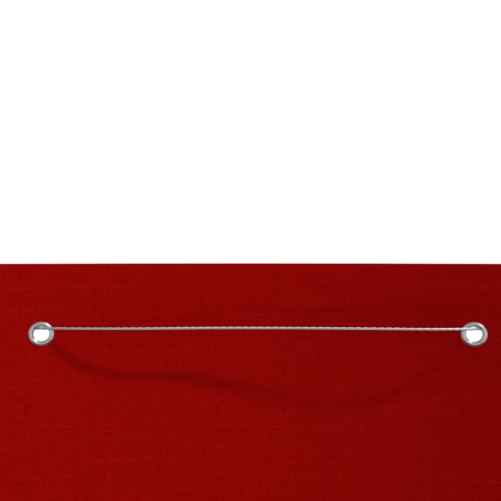 vidaXL Balcony Screen Red 80x240 cm Oxford Fabric
