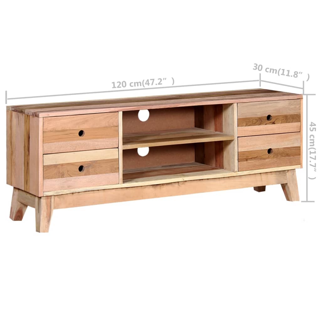 vidaXL TV Cabinet Solid Reclaimed Wood