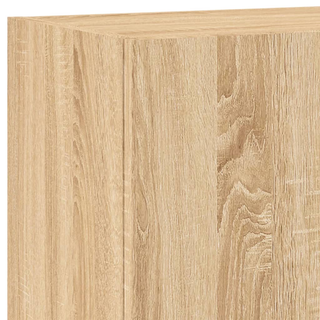 vidaXL 5 Piece TV Wall Units Sonoma Oak Engineered Wood