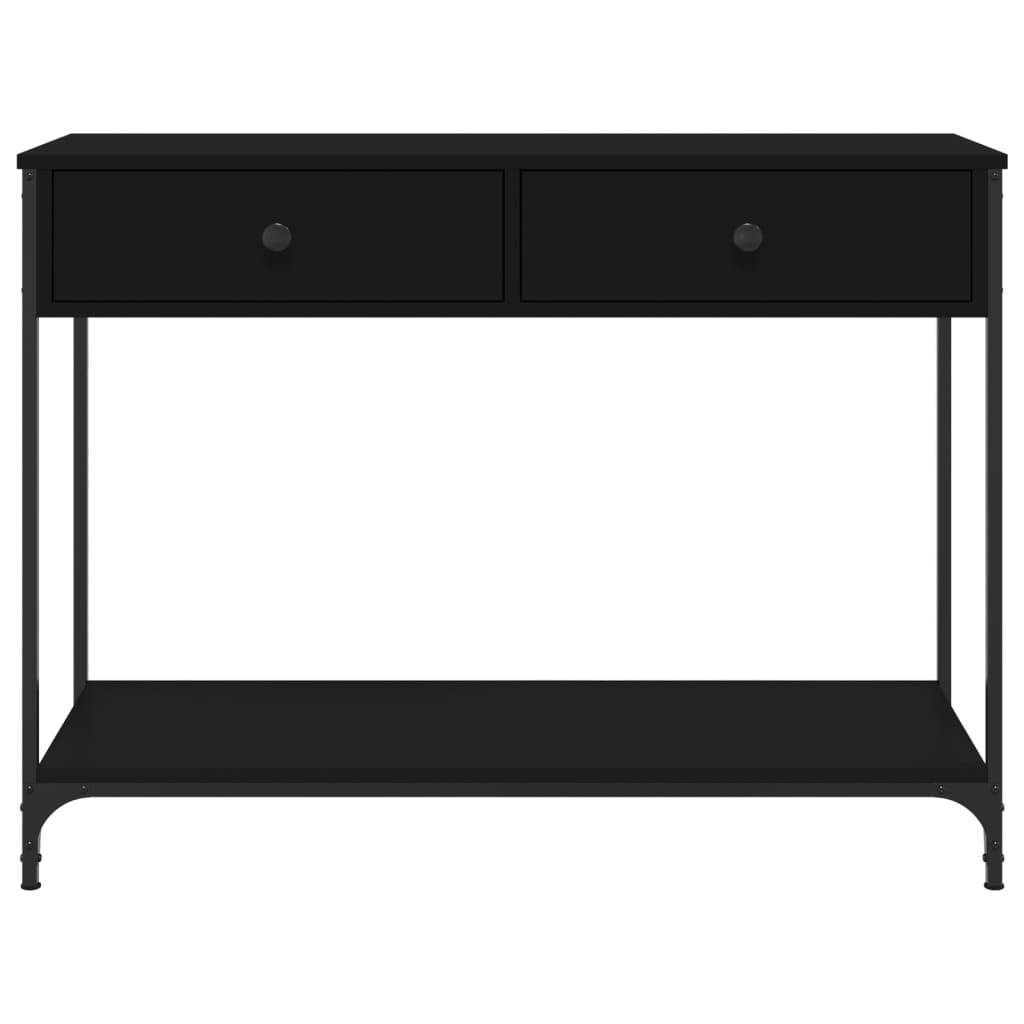 vidaXL Console Table Black 100x34.5x75 cm Engineered Wood