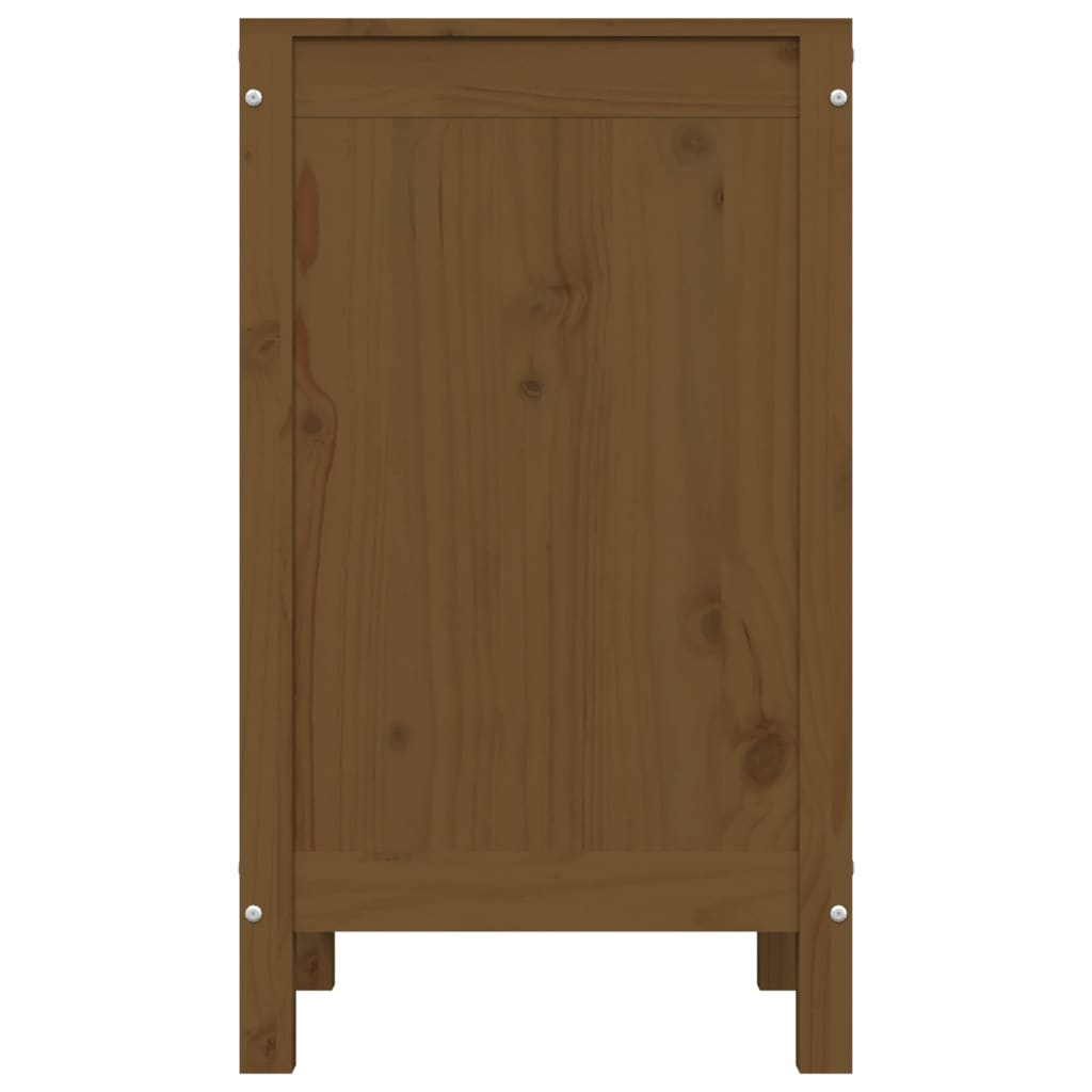 vidaXL Laundry Box Honey Brown 44x44x76 cm Solid Wood Pine