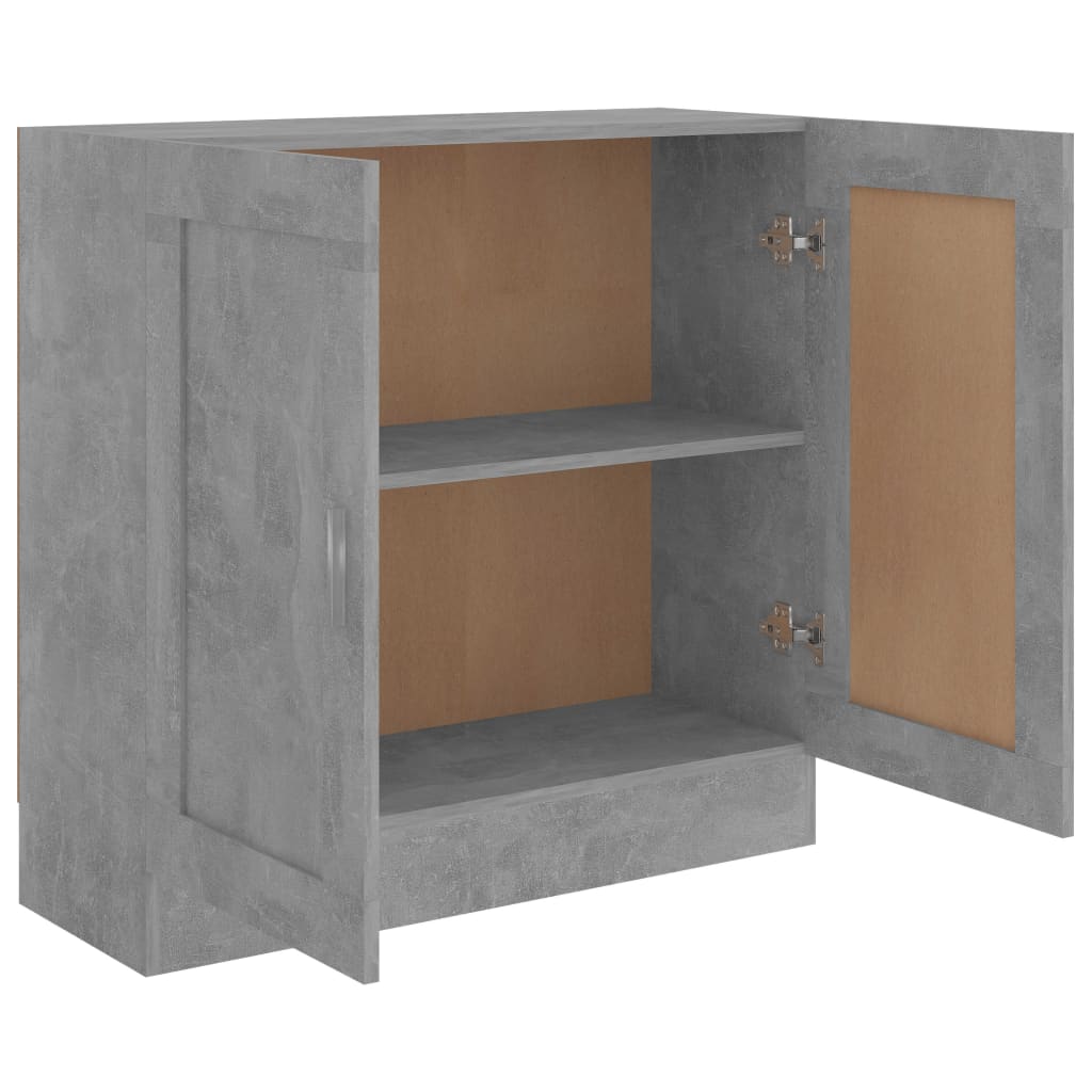 vidaXL Book Cabinet Concrete Grey 82.5x30.5x80 cm Engineered Wood