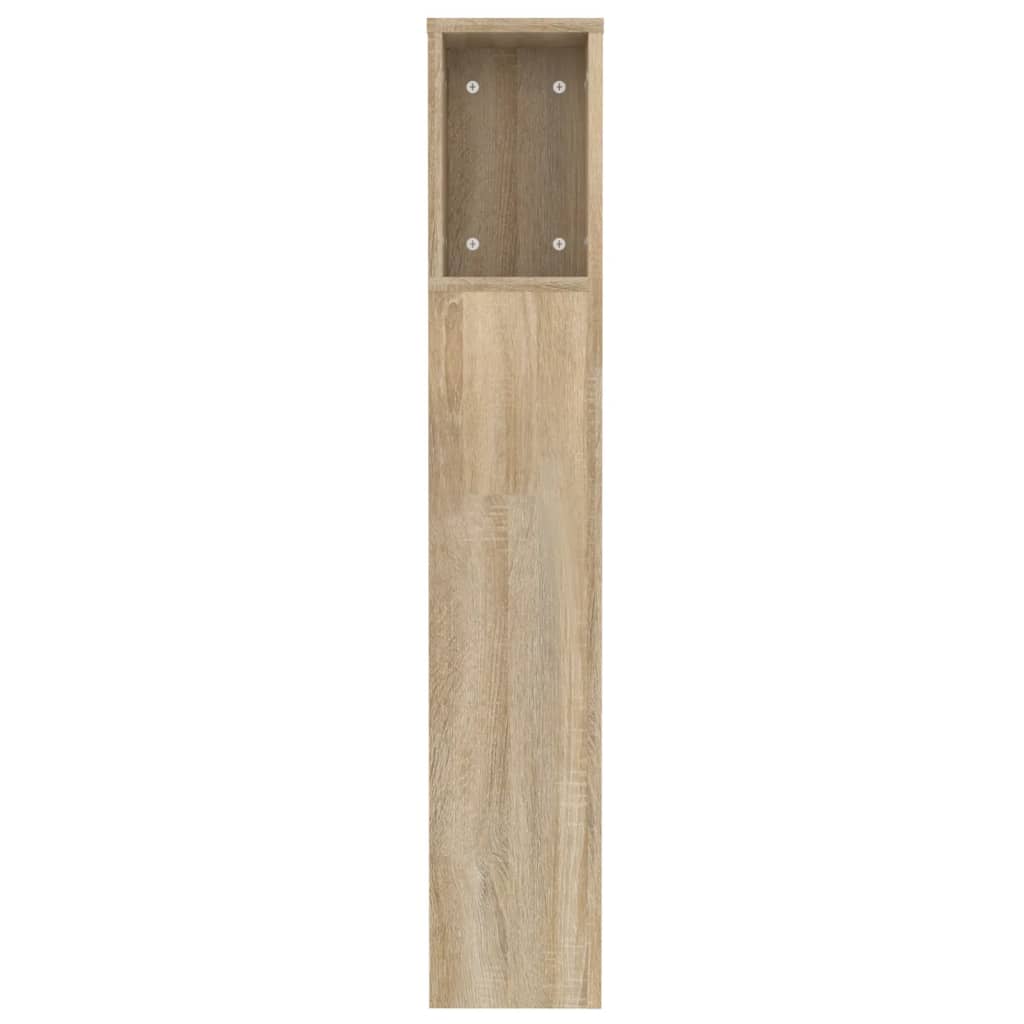 vidaXL Headboard Cabinet Sonoma Oak 120x18.5x102.5 cm