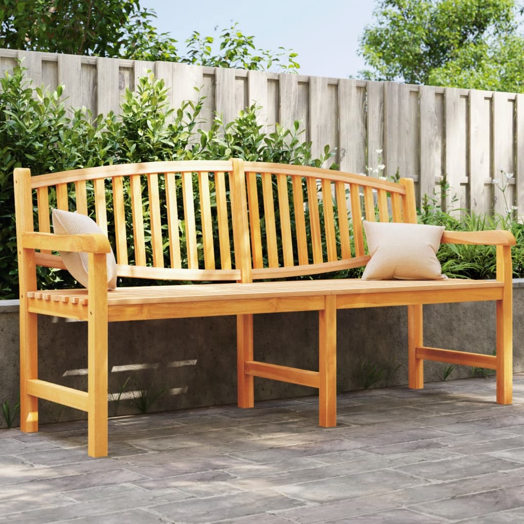 vidaXL Garden Bench 179.5x60x90 cm Solid Teak Wood