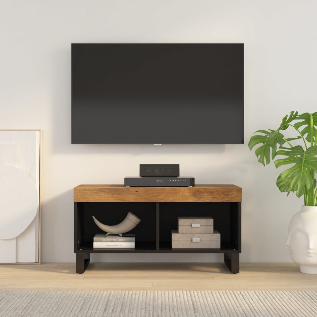 vidaXL TV Cabinet 85x33x43.5 cm Solid Wood Mango