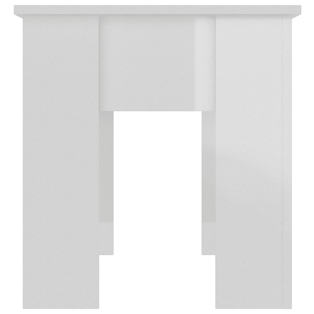 vidaXL Coffee Table High Gloss White 101x49x52 cm Engineered Wood