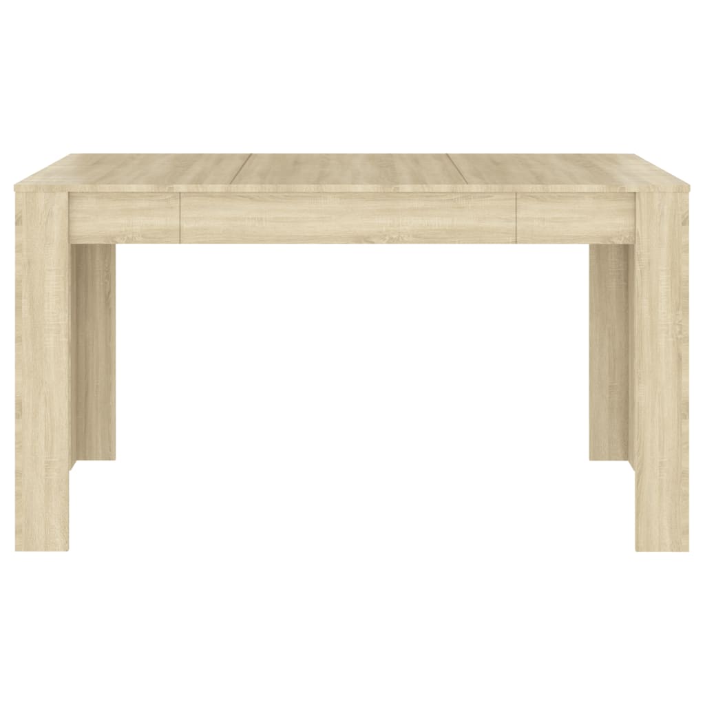vidaXL Dining Table Sonoma Oak 140x74.5x76 cm Engineered Wood