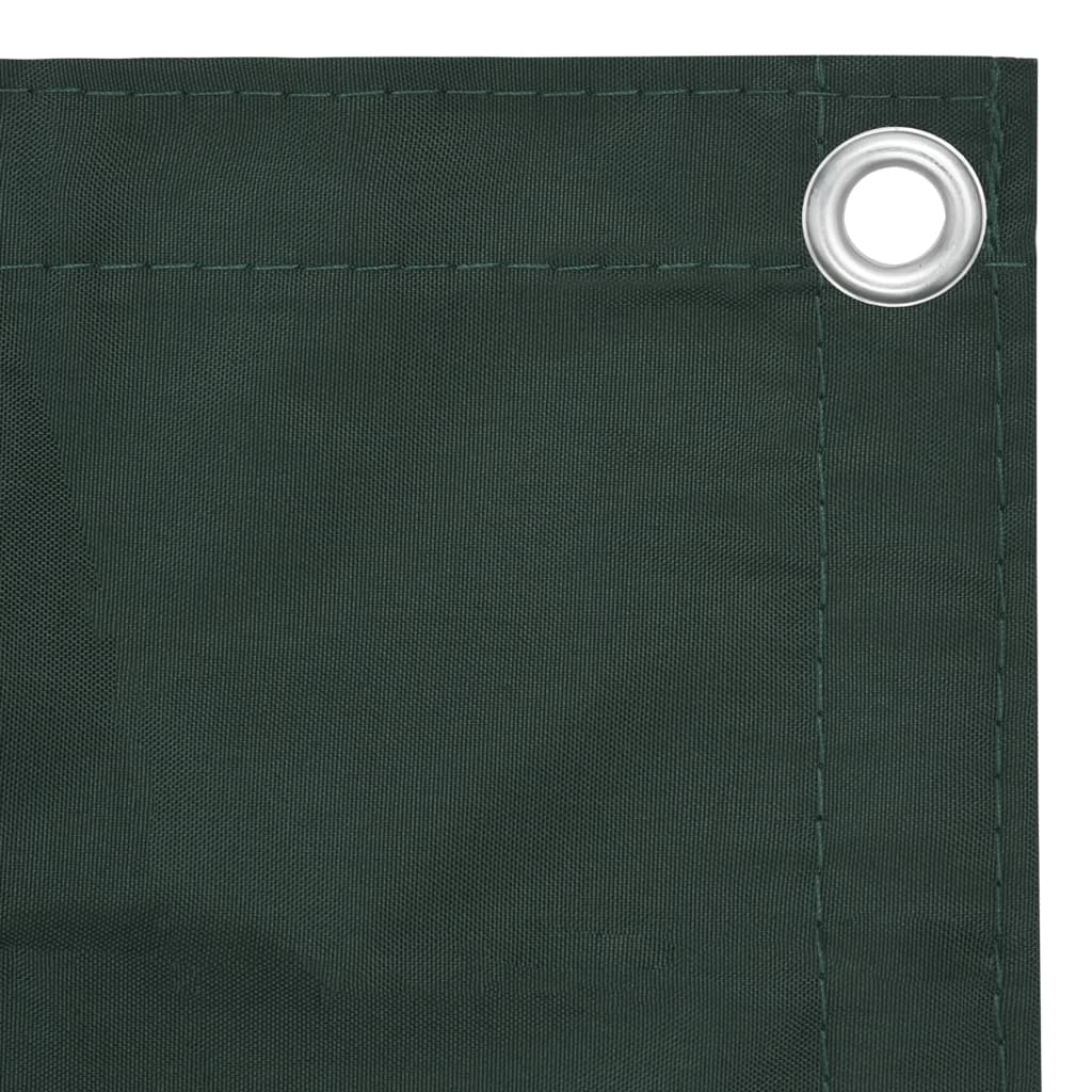 vidaXL Balcony Screen Dark Green 90x300 cm Oxford Fabric