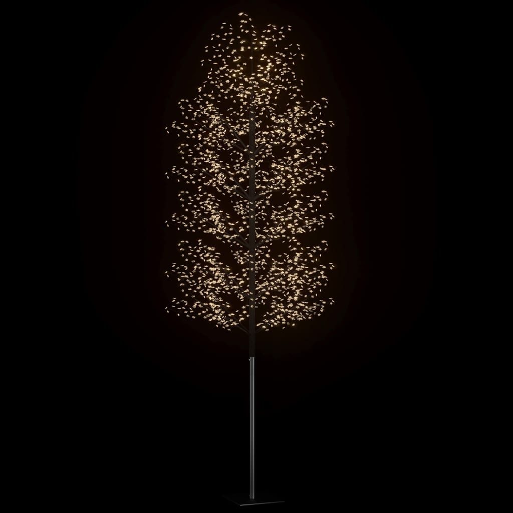 vidaXL Christmas Tree 2000 LEDs Warm White Light Cherry Blossom 500 cm