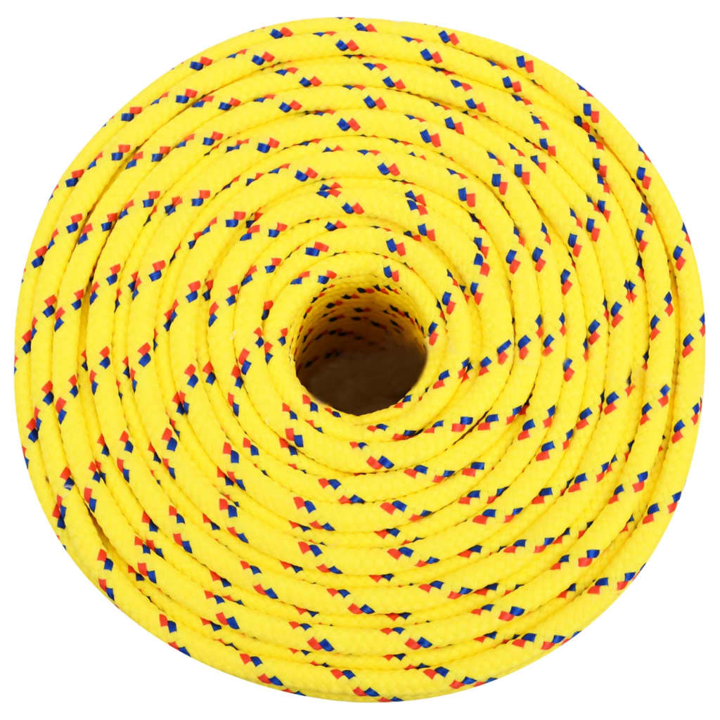 vidaXL Boat Rope Yellow 6 mm 100 m Polypropylene