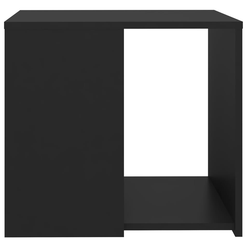 vidaXL Side Table Black 50x50x45 cm Engineered Wood