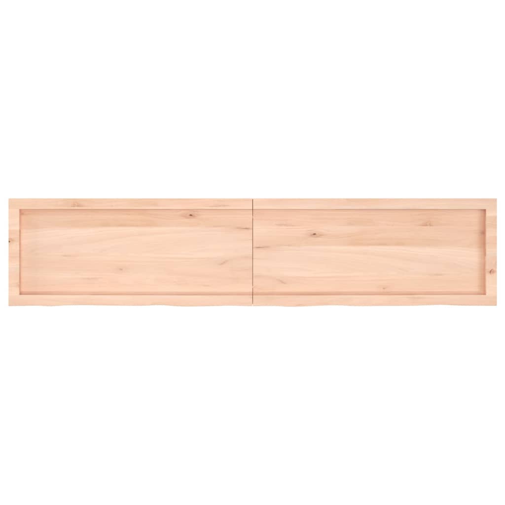 vidaXL Bathroom Countertop 180x40x(2-4) cm Untreated Solid Wood