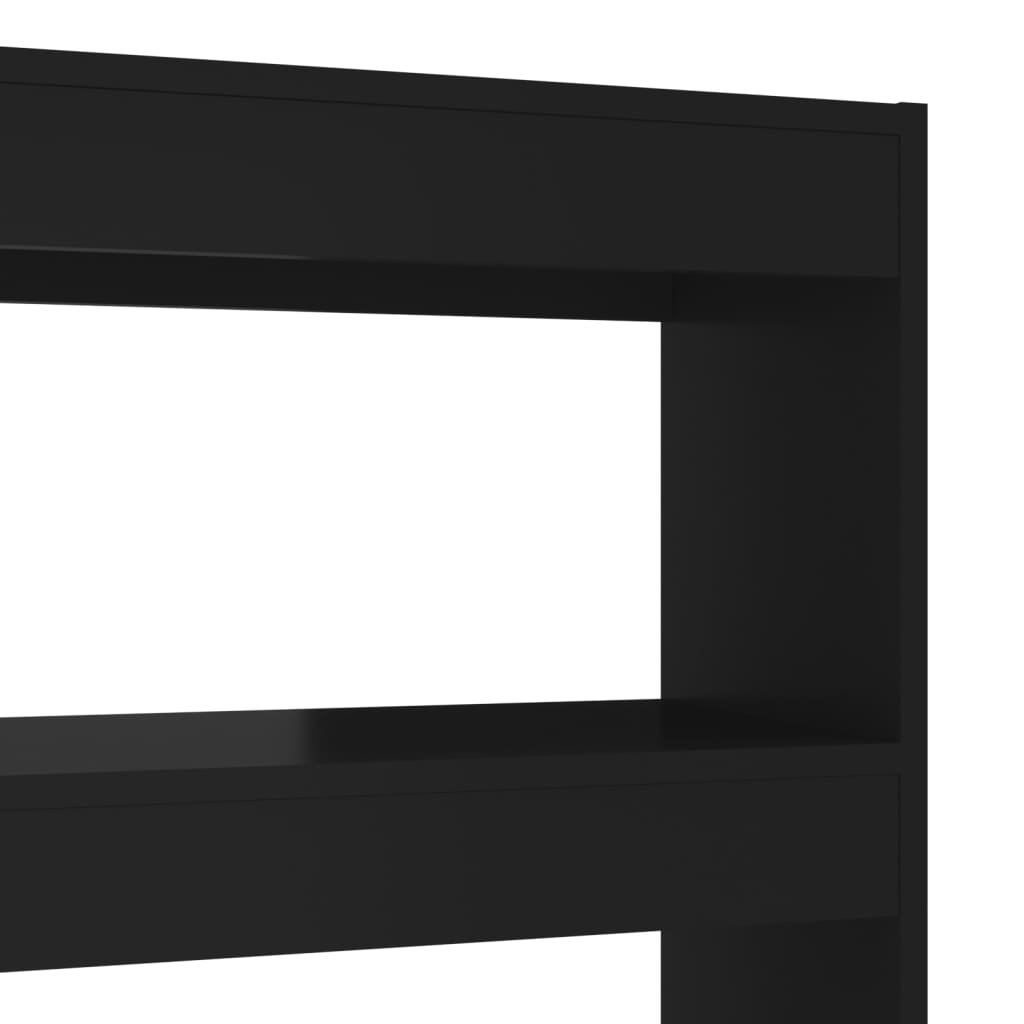 vidaXL Book Cabinet/Room Divider Black 100x30x135 cm