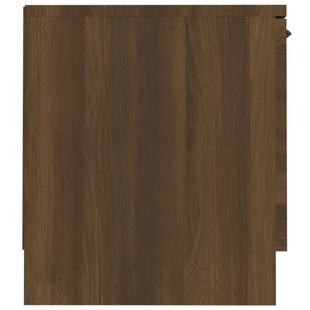 vidaXL TV Cabinet Brown Oak 140x35x40 cm Engineered Wood