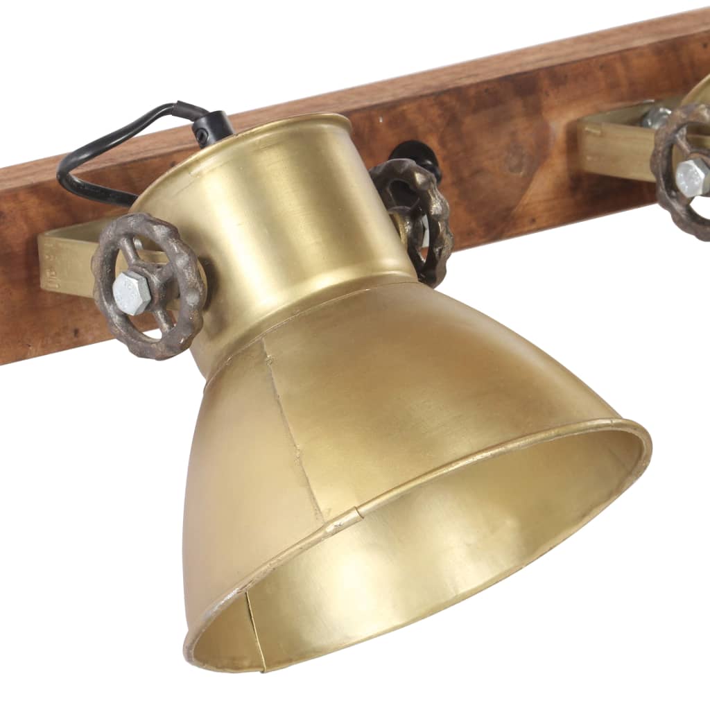 vidaXL Industrial Wall Lamp Brass 45x25 cm E27