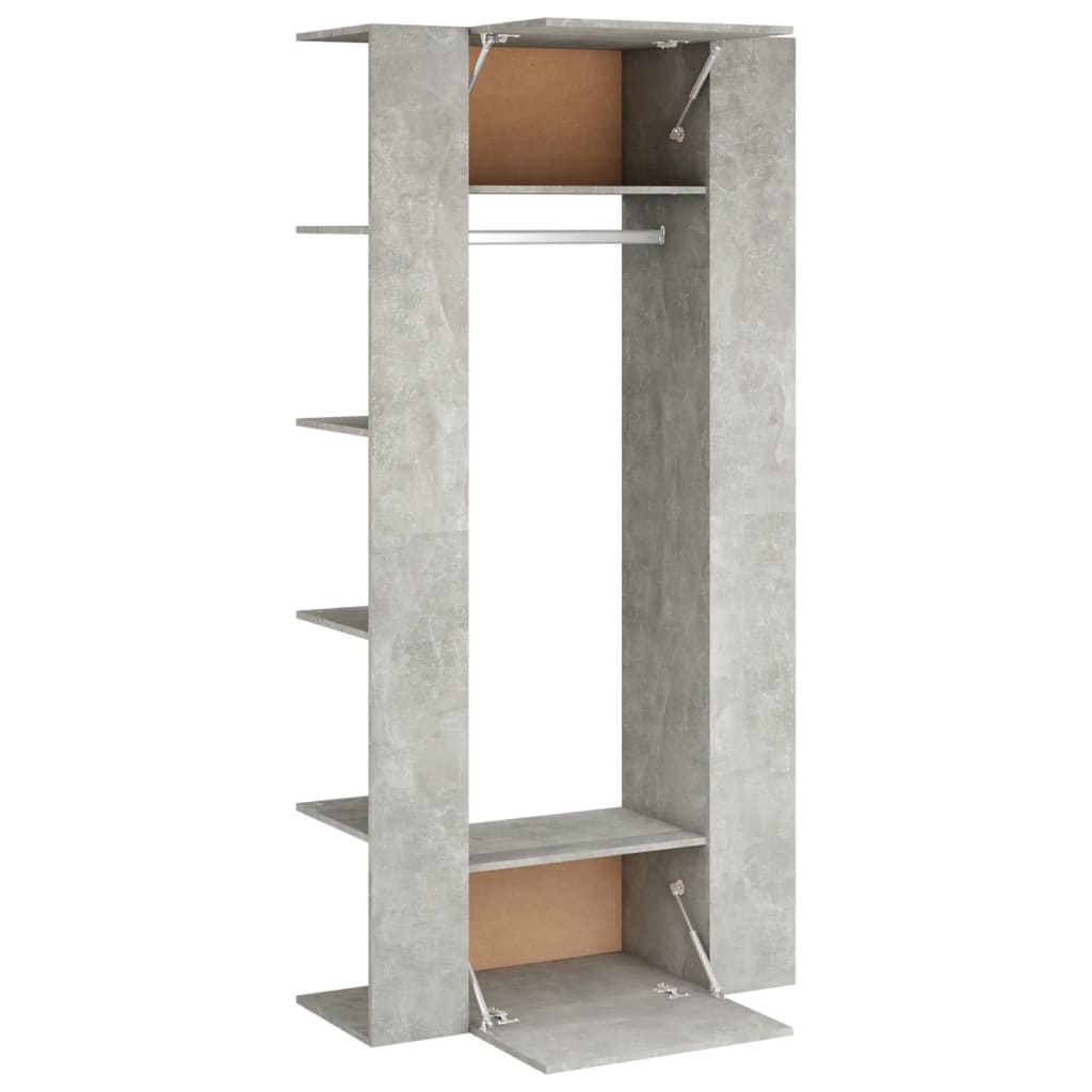 vidaXL Hallway Cabinets 2 pcs Concrete Grey Engineered Wood