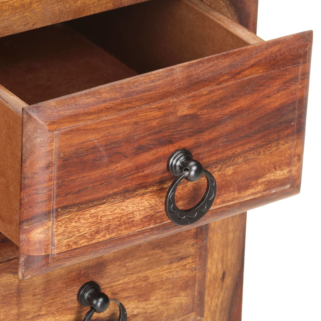 vidaXL Drawer Cabinet 60x35x75 cm Solid Sheesham Wood