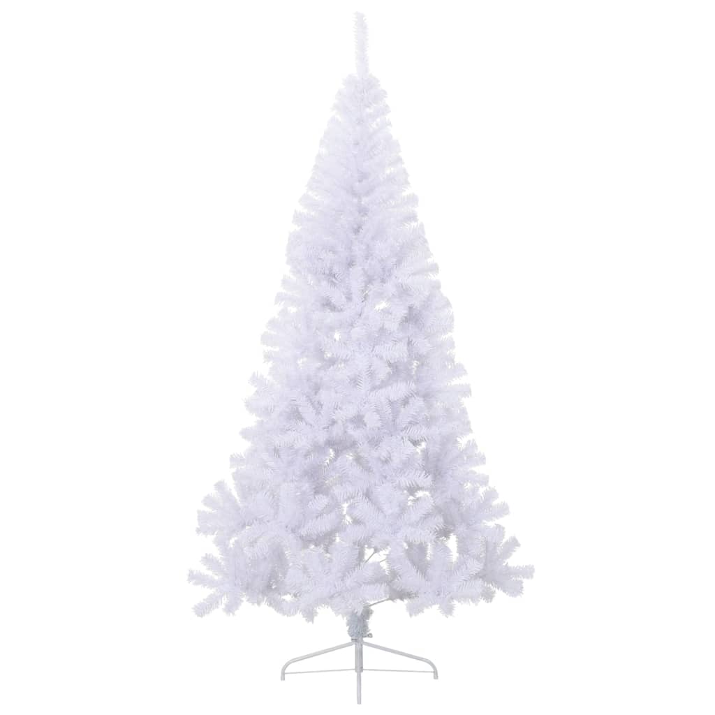 vidaXL Artificial Half Christmas Tree with Stand White 240 cm PVC
