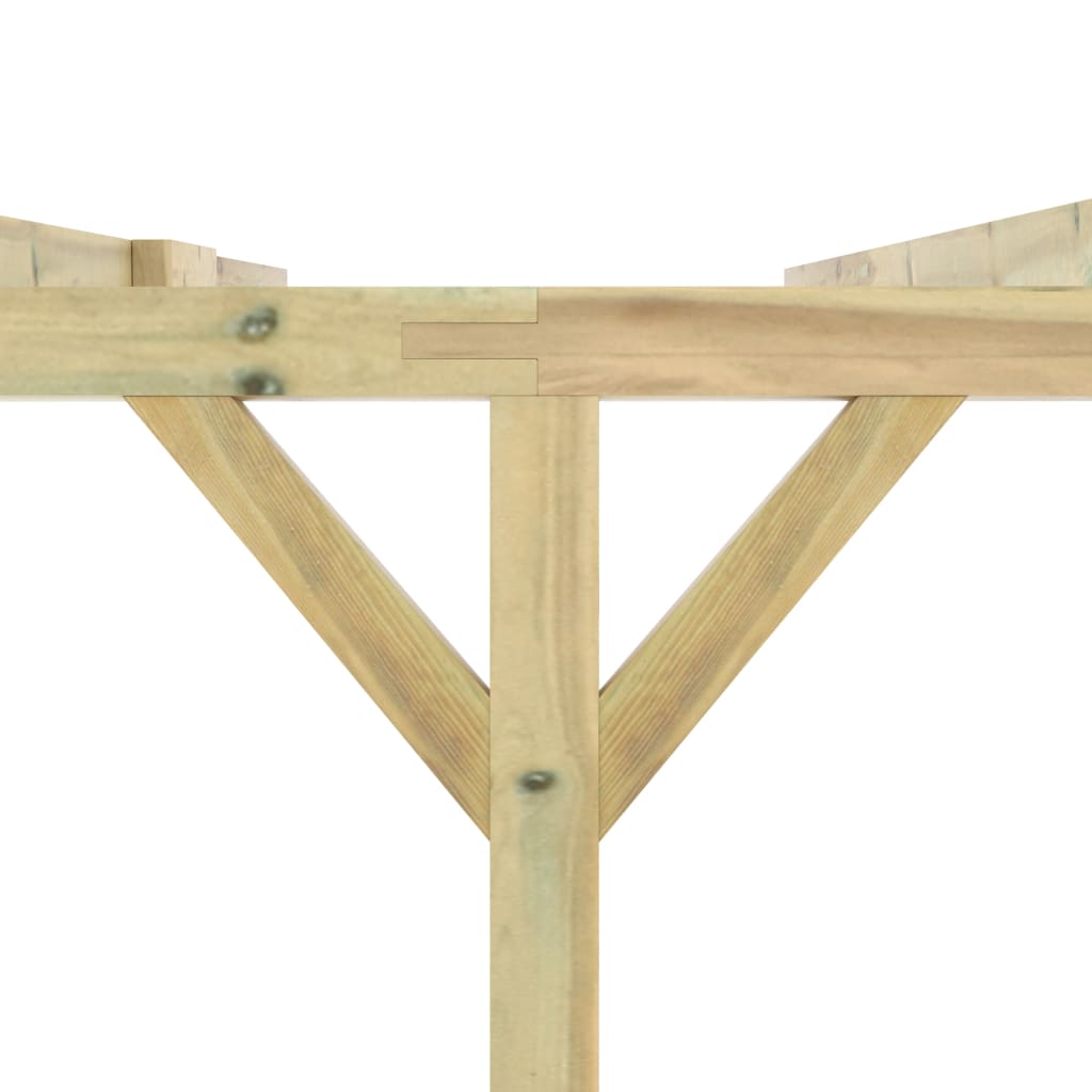vidaXL Lean-To Pergola 4x3x2.1 m Wood