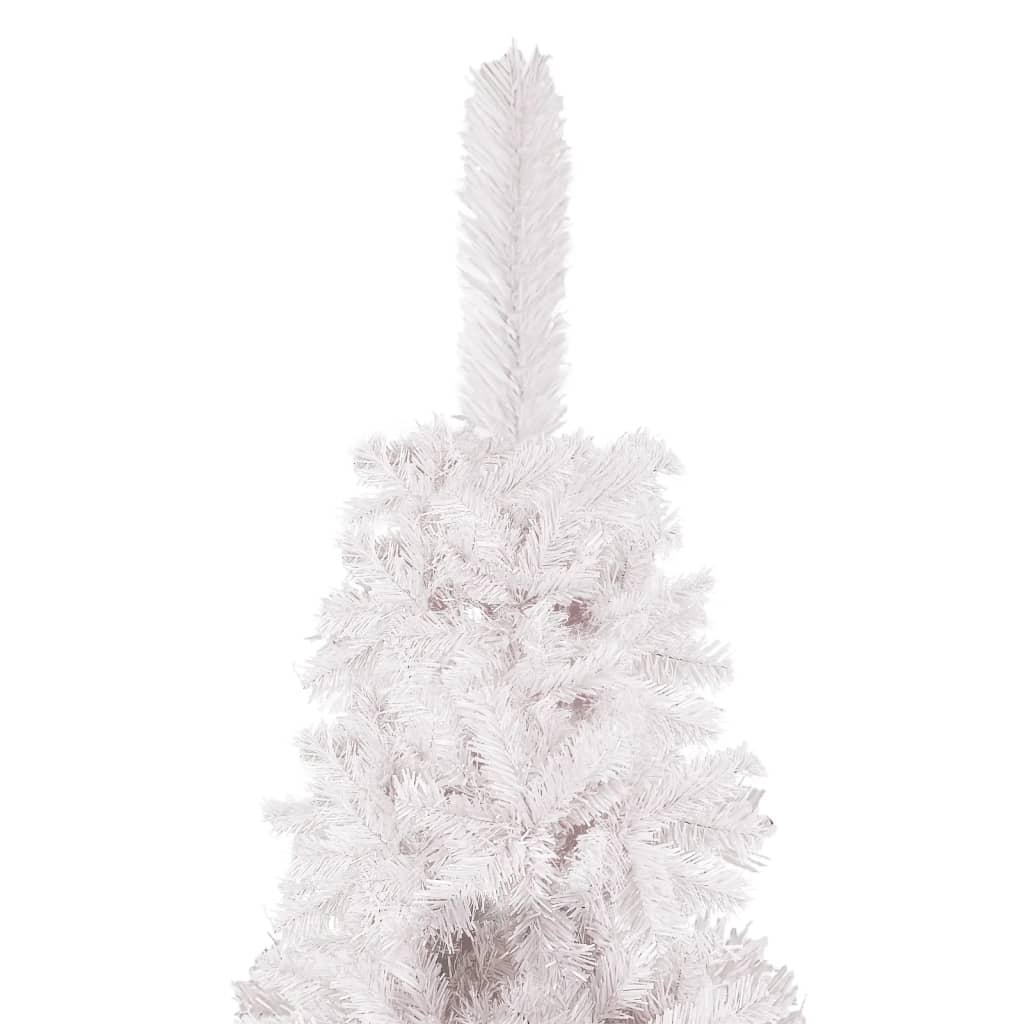 vidaXL Slim Pre-lit Christmas Tree White 120 cm