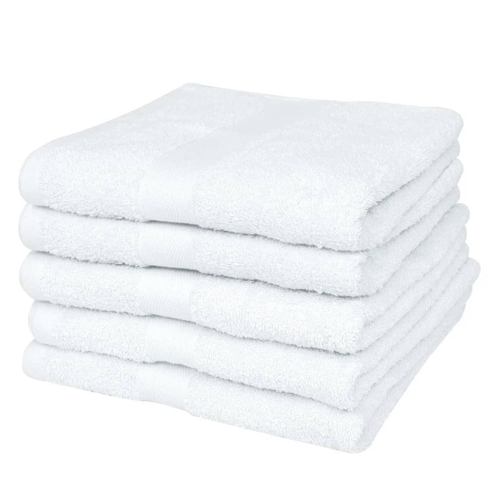 vidaXL Hotel Sauna Towel Set 25 pcs Cotton 400 gsm 80x200 cm White