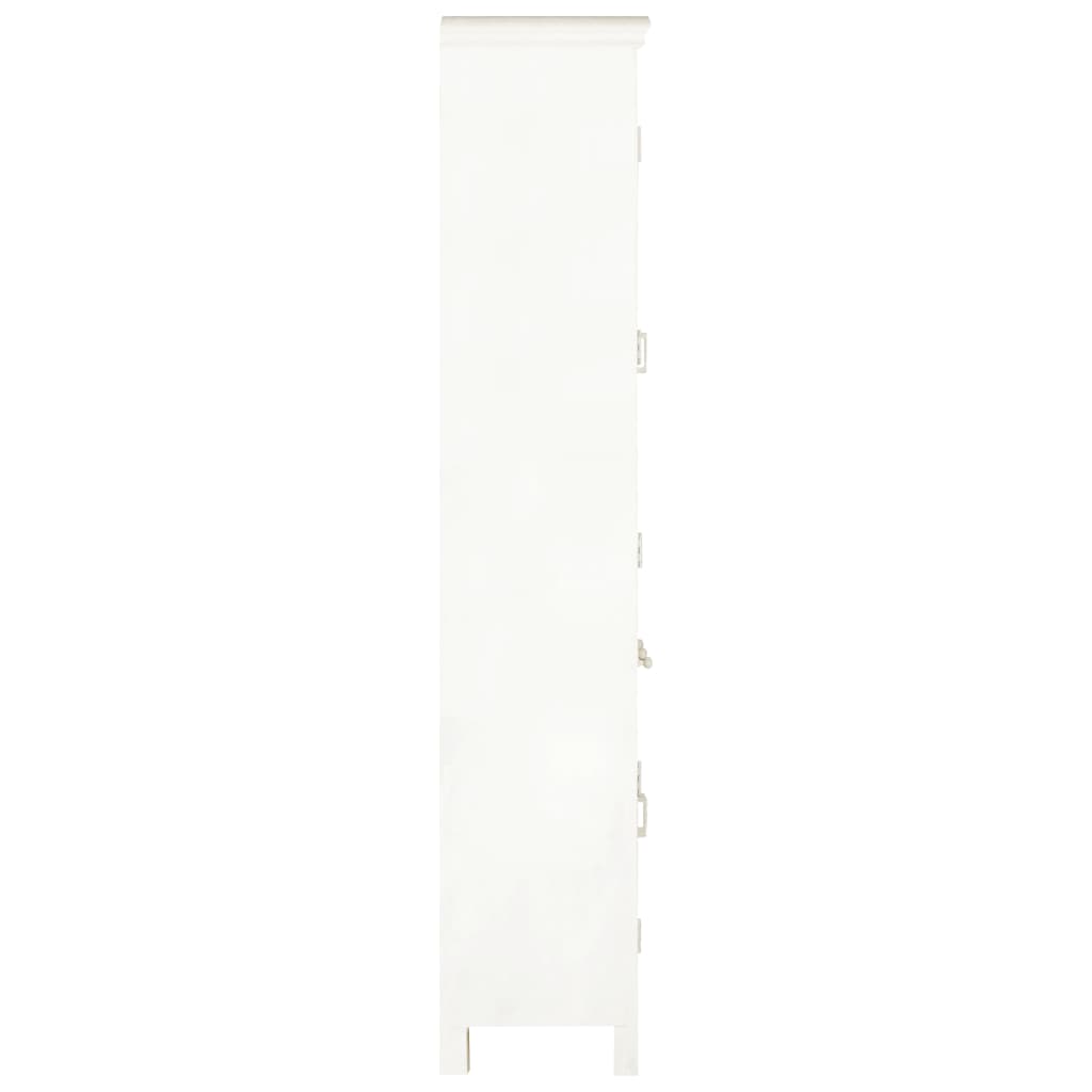 vidaXL Wardrobe White 120x40x200 cm Solid Mango Wood