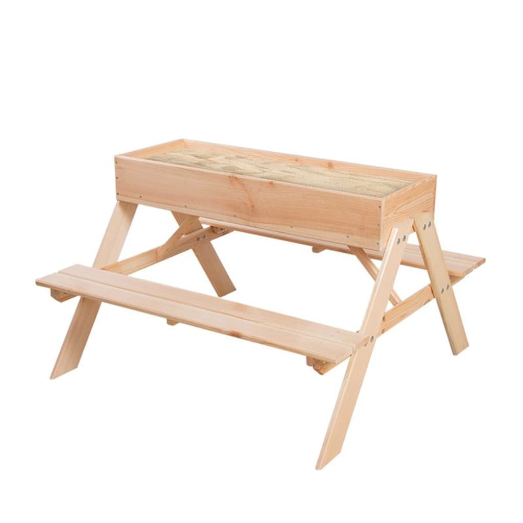 Esschert Design 2-in-1 Kids Picnic Table/Sand Box