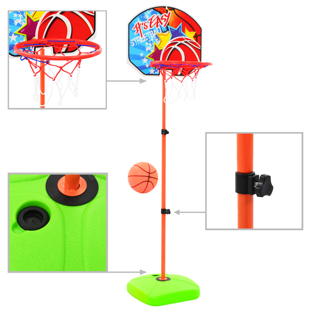 vidaXL Kids' Basketball Hoop and Ball Set