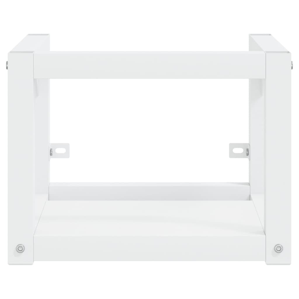 vidaXL Wall-mounted Bathroom Washbasin Frame White 40x38x31 cm Iron