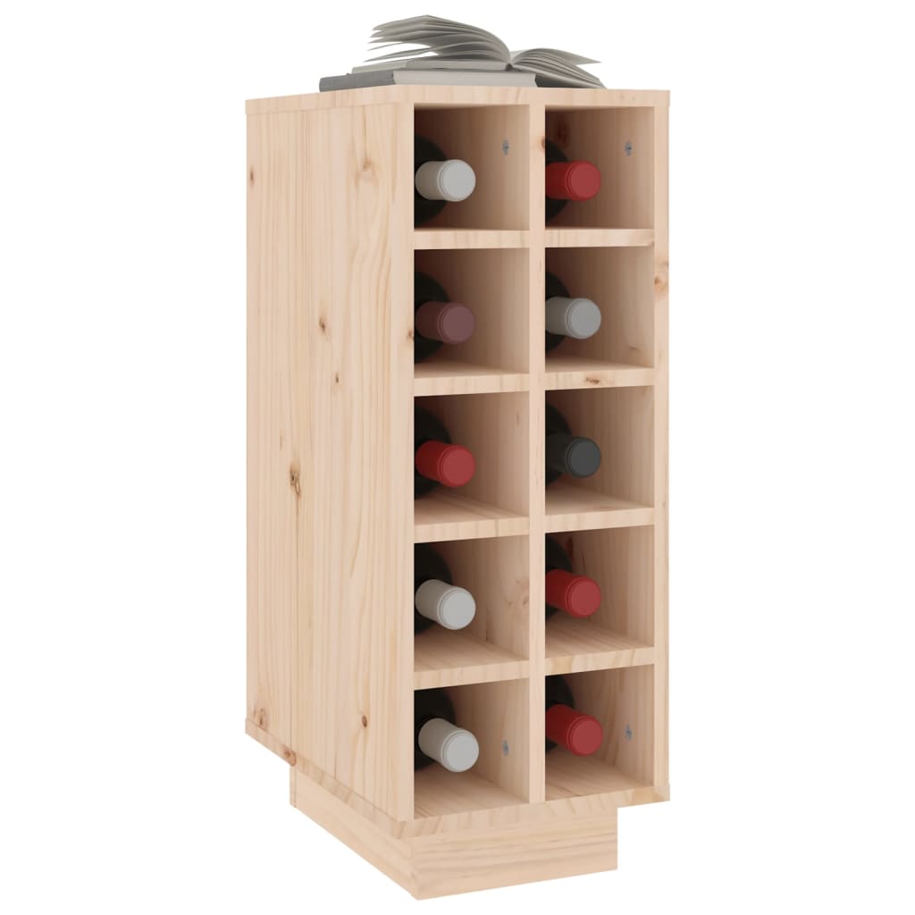 vidaXL Wine Cabinet 23x34x61 cm Solid Wood Pine