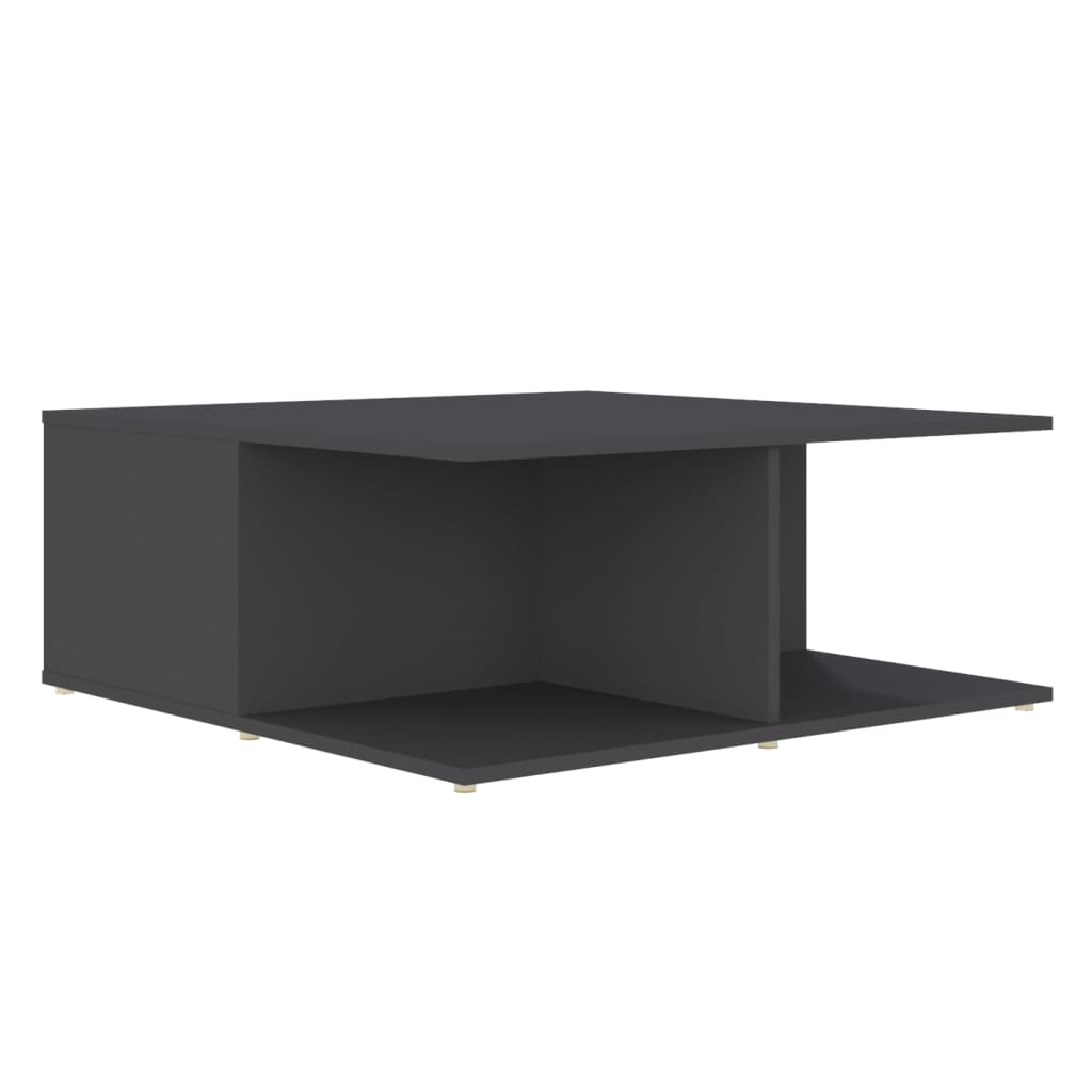 vidaXL Coffee Table Grey 80x80x31 cm Engineered Wood