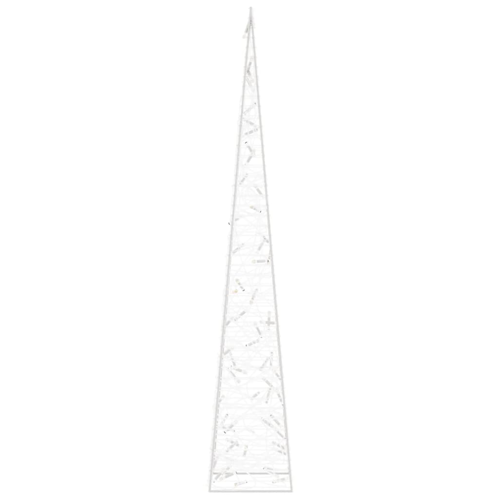 vidaXL Acrylic Decorative LED Light Cone Cold White 120 cm