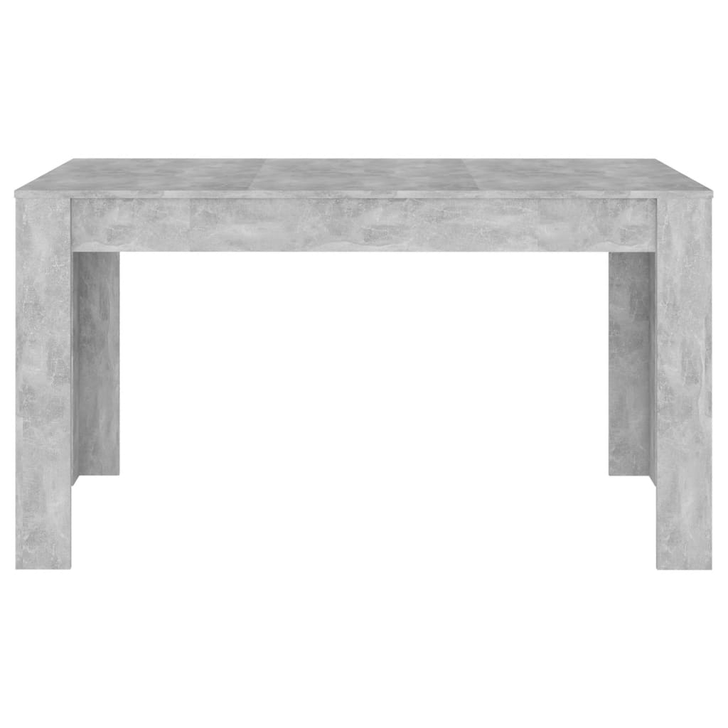 vidaXL Dining Table Concrete Grey 140x74.5x76 cm Engineered Wood